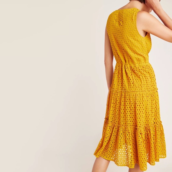 Anthropologie Frye Nuri Eyelet Wrap Dress - Picture 2 of 8